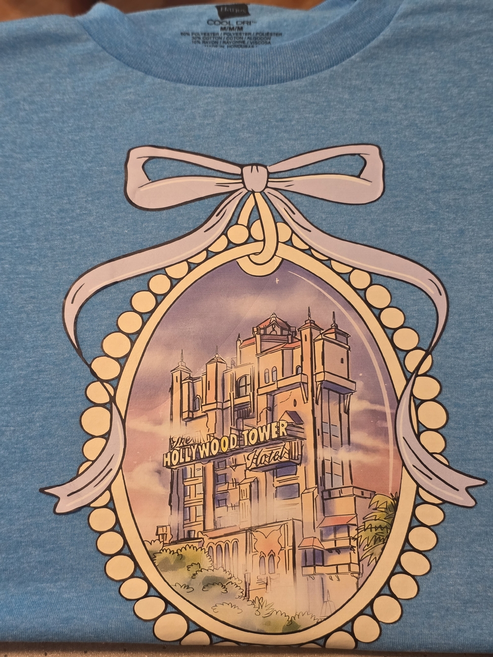 Blue Hollywood Tower Graphic Tee